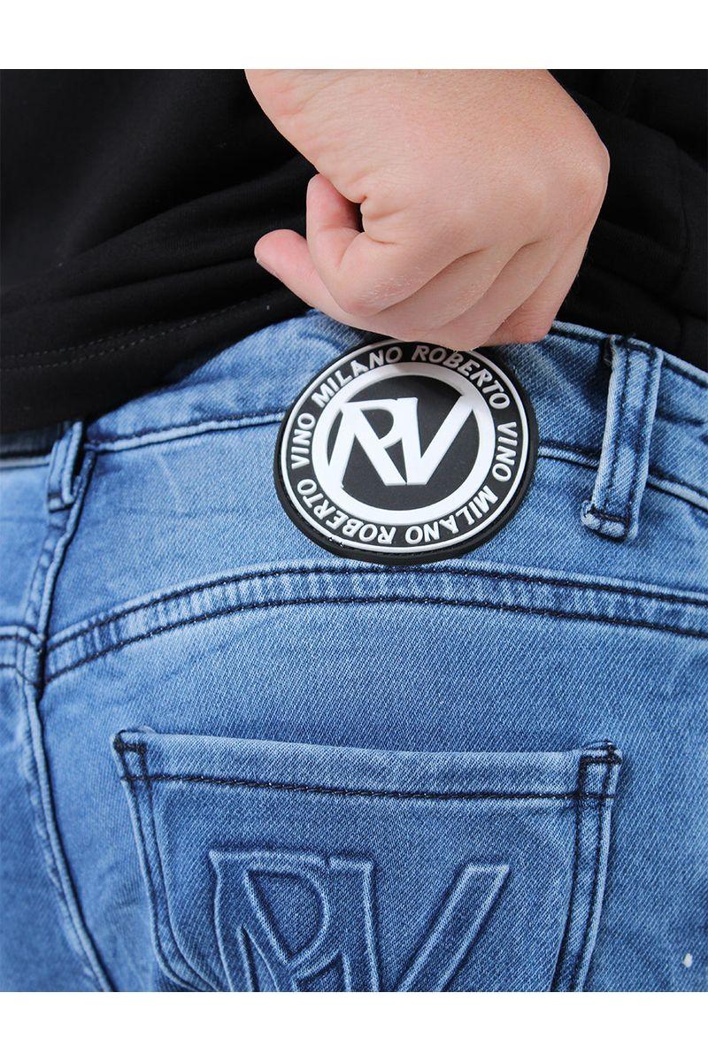 מכנסי ג'ינס ROBERTO VINO קרע בברך לילדים