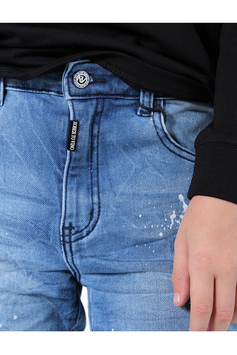 מכנסי ג'ינס ROBERTO VINO קרע בברך לילדים