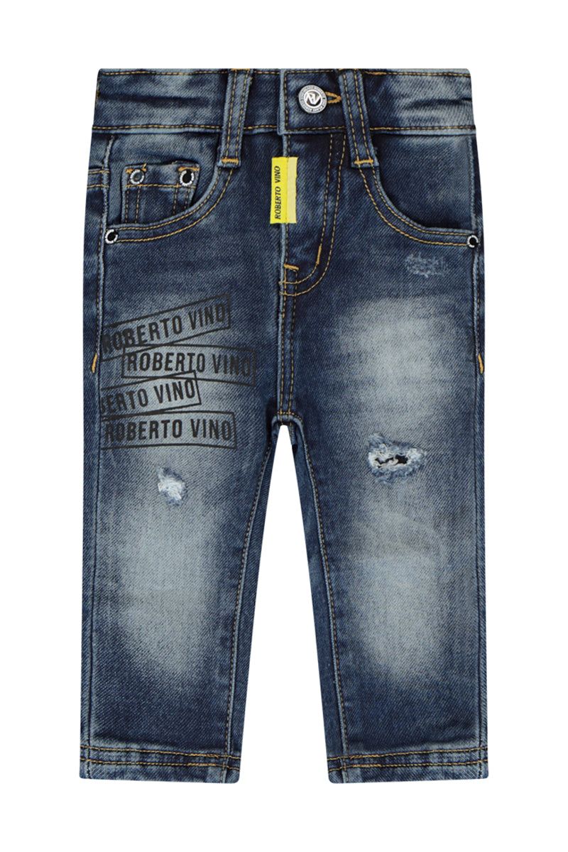 מכנסי ג'ינס ROBERTO VINO משופשפים לתינוקות