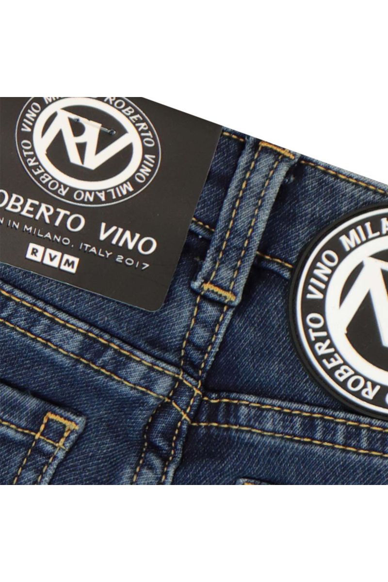 מכנסי ג'ינס ROBERTO VINO משופשפים לתינוקות