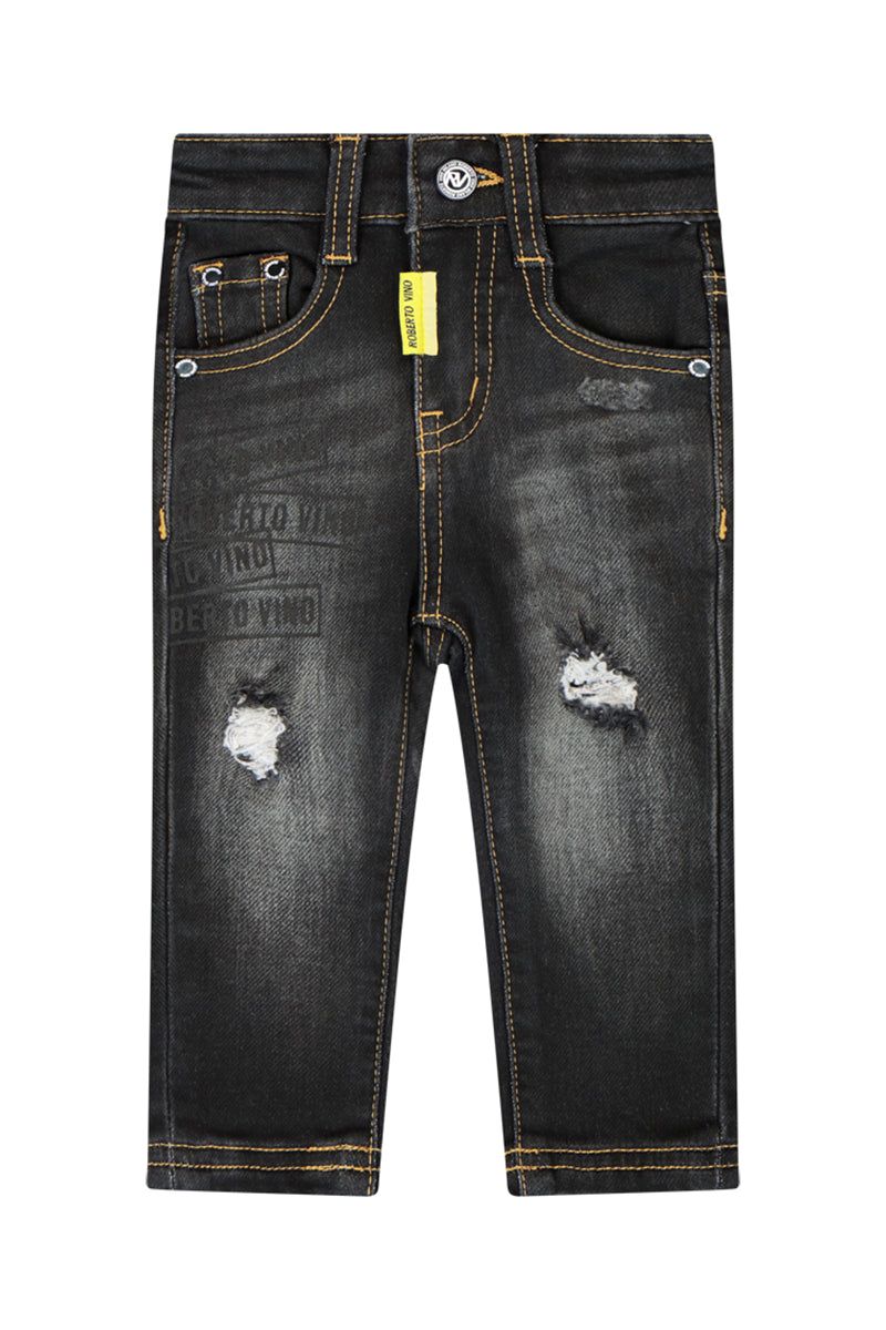 מכנסי ג'ינס ROBERTO VINO משופשפים לתינוקות