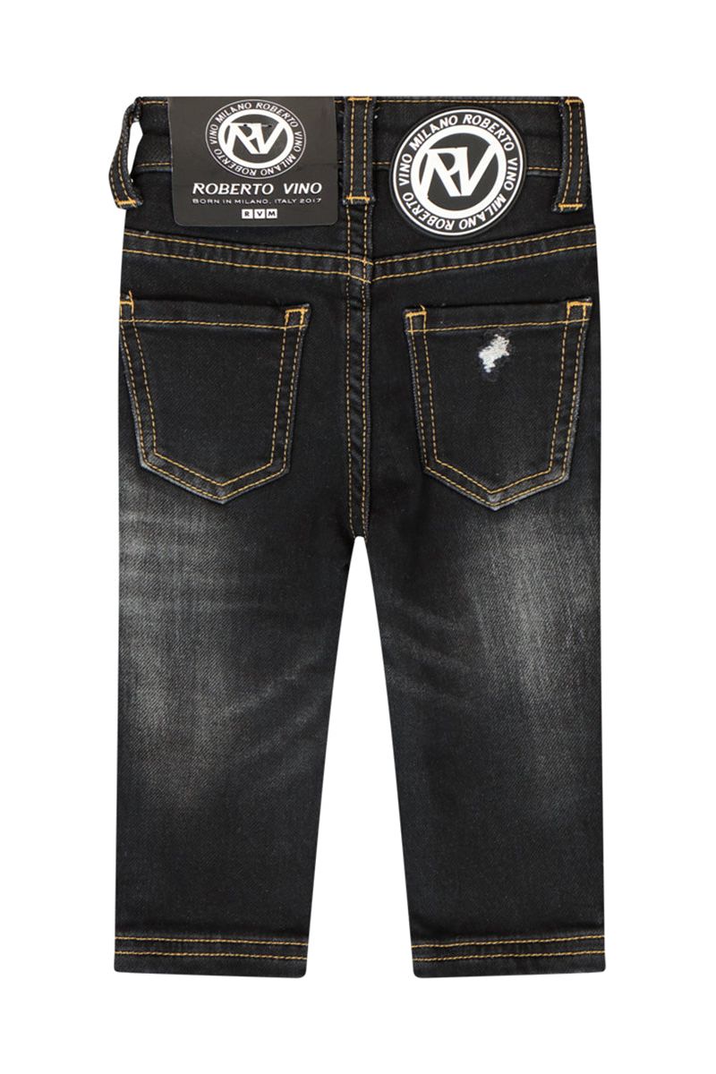 מכנסי ג'ינס ROBERTO VINO משופשפים לתינוקות