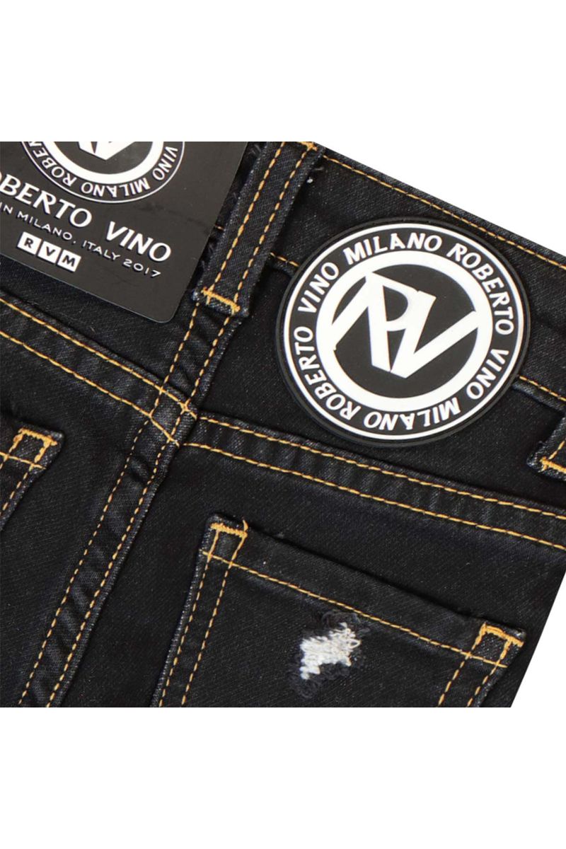 מכנסי ג'ינס ROBERTO VINO משופשפים לתינוקות