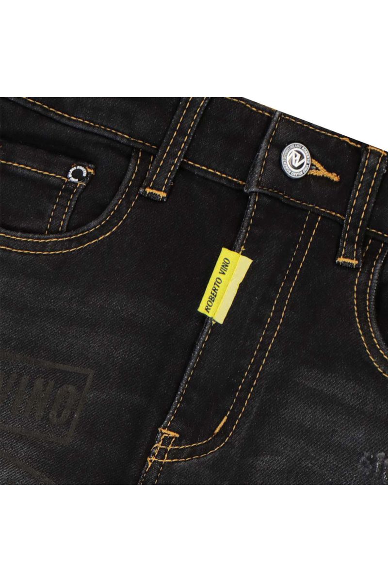 מכנסי ג'ינס ROBERTO VINO משופשפים לתינוקות