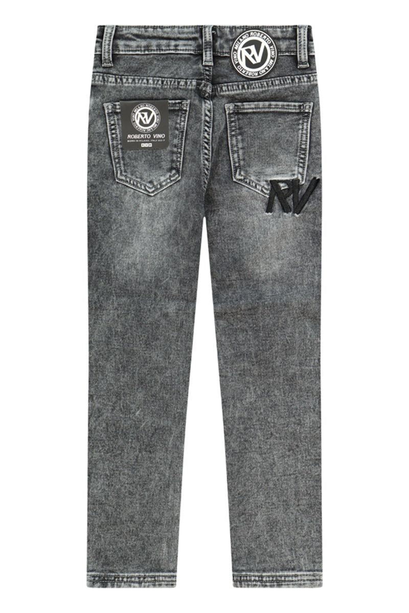 מכנסי ג'ינס ROBERTO VINO קרעים לילדים