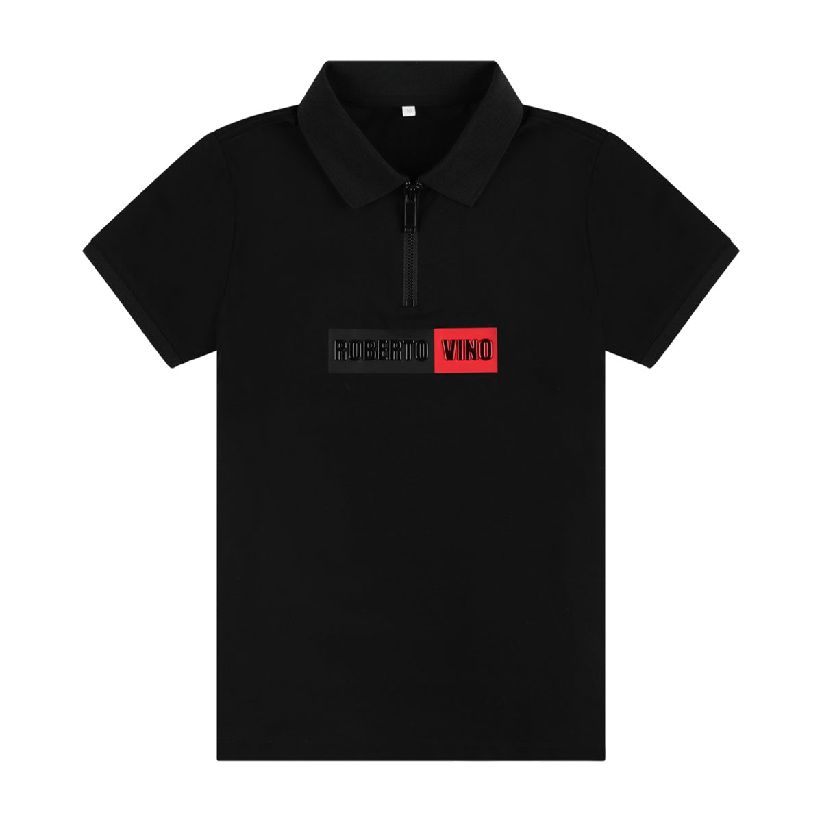 חולצת פולו סגירת ריצ'רץ' לוגו ממותג ROBERTO VINO ילדים