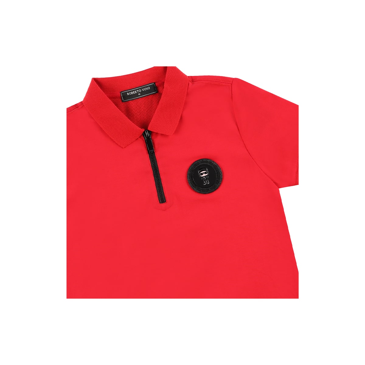 חולצת פולו סגירת ריצ'רץ' לוגו עגול ROBERTO VINO ילדים
