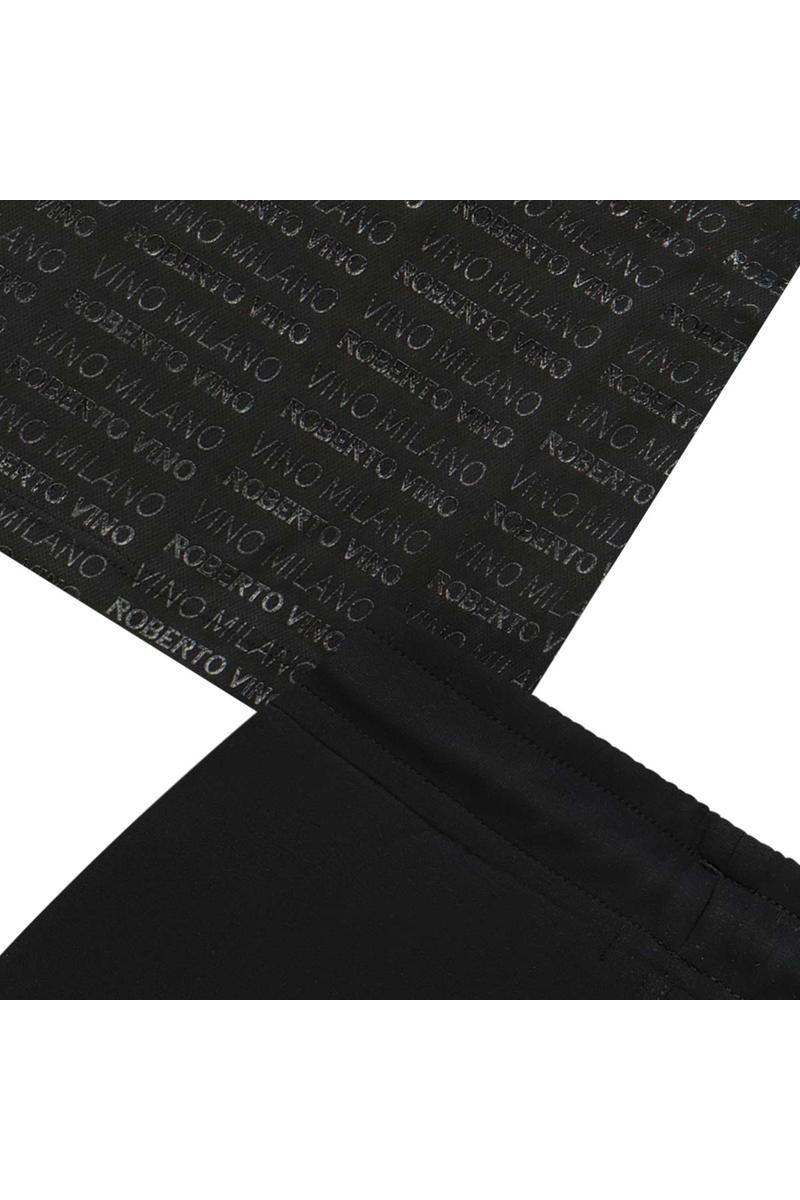 חליפת ROBERTO VINO לוגו מותג מונוגרמה לתינוקות Black / 3-6M