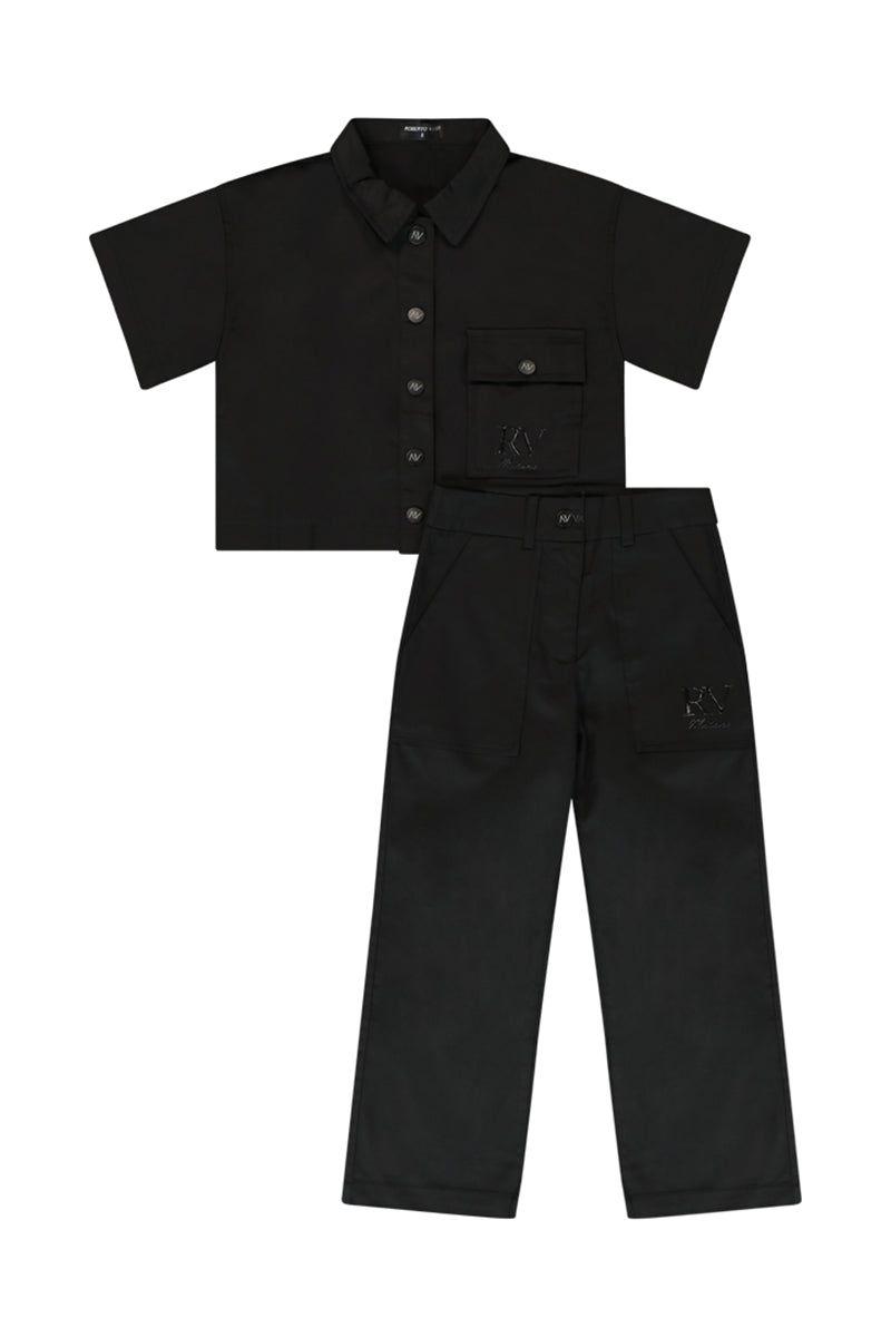 חליפת פרימיום ROBERTO VINO כיס בצד לילדות