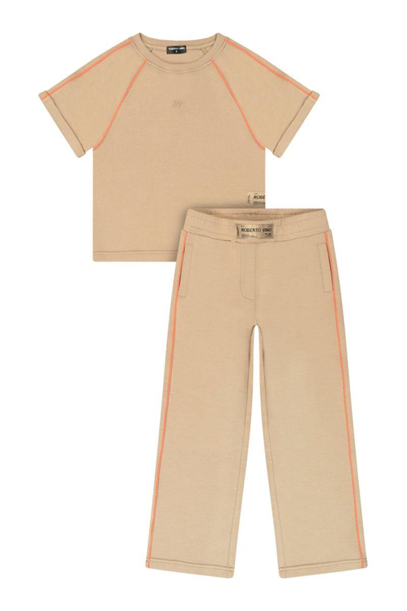 חליפת ROBERTO VINO לוגו מותג באמצע לילדות