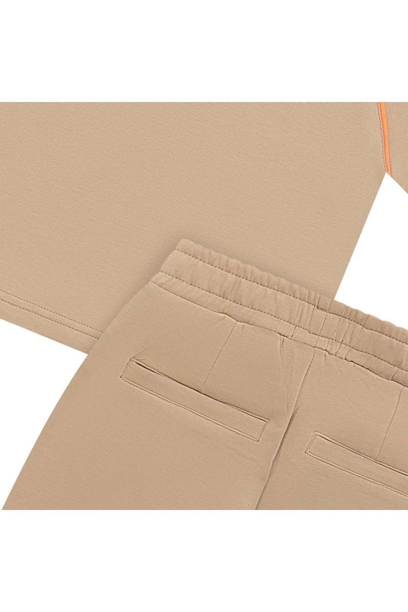 חליפת ROBERTO VINO לוגו מותג באמצע לילדות Brown / 4Y