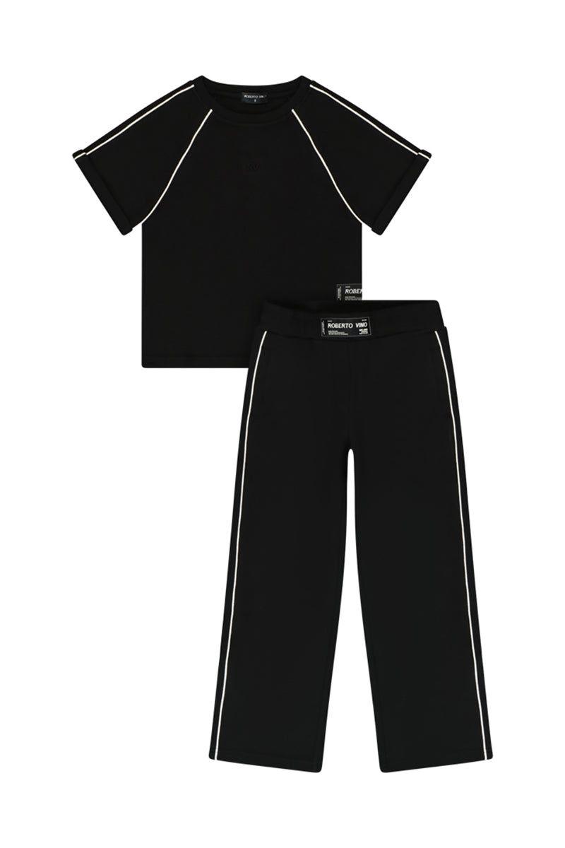 חליפת ROBERTO VINO לוגו מותג באמצע לילדות