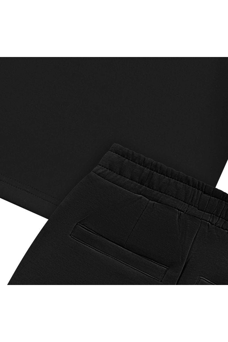 חליפת ROBERTO VINO לוגו מותג באמצע לילדות Black / 4Y