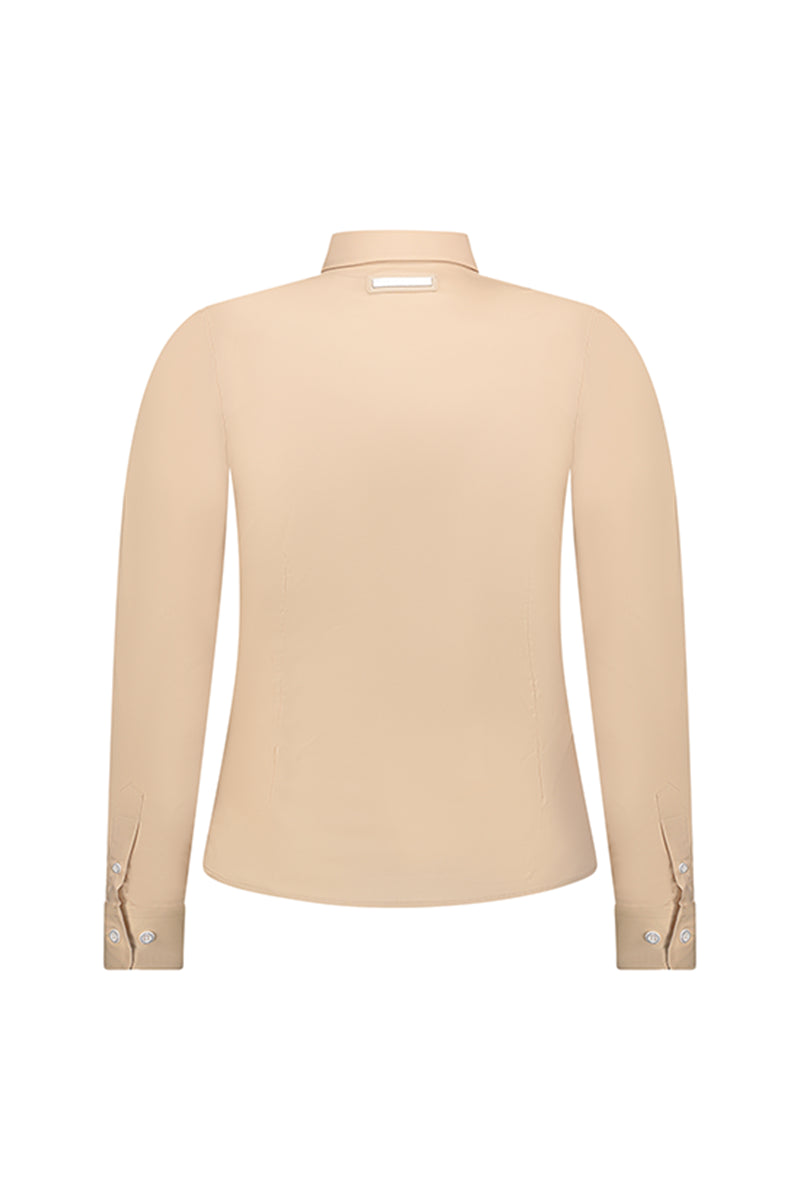 חולצה מכופתרת ROBERTO VINO בצבע חום לנשים