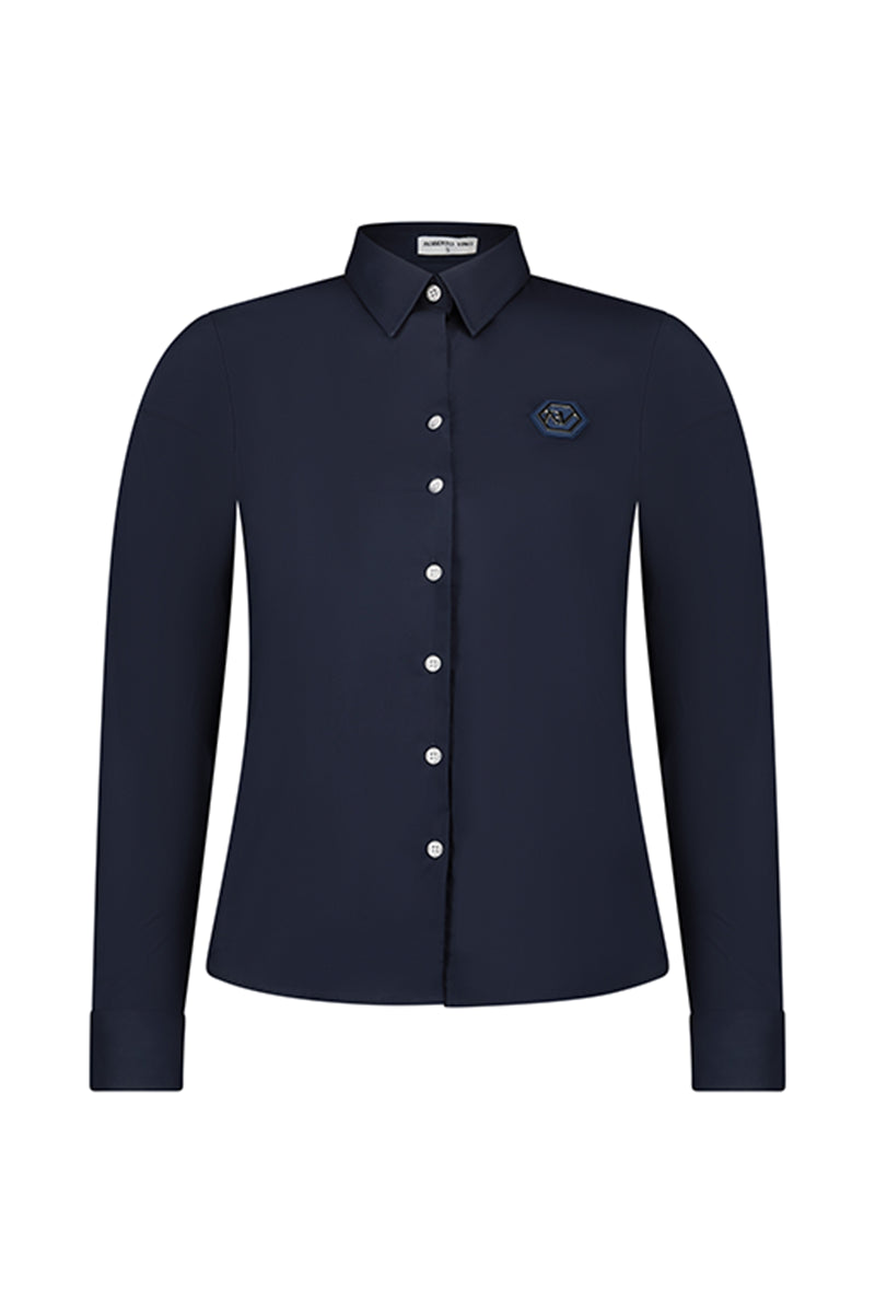 חולצה מכופתרת ROBERTO VINO בצבע כחול לנשים