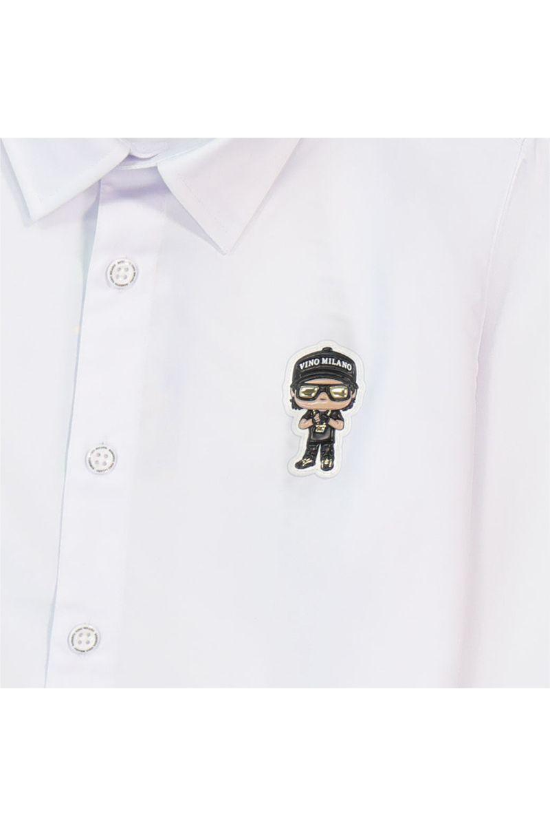 חולצה מכופתרת ROBERTO VINO אייקון ילד בצד לילדים