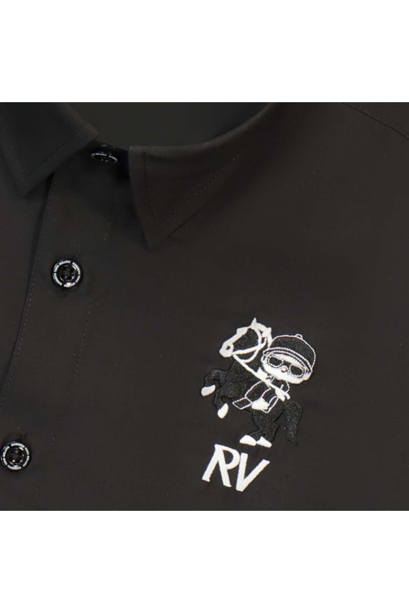 חולצה מכופתרת ROBERTO VINO CLASSIC מחויטת לילדים Black / 4Y