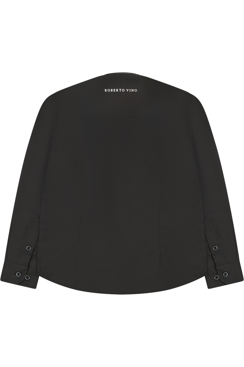 חולצה מכופתרת ROBERTO VINO CLASSIC מחויטת לתינוקות Black / 3-6M
