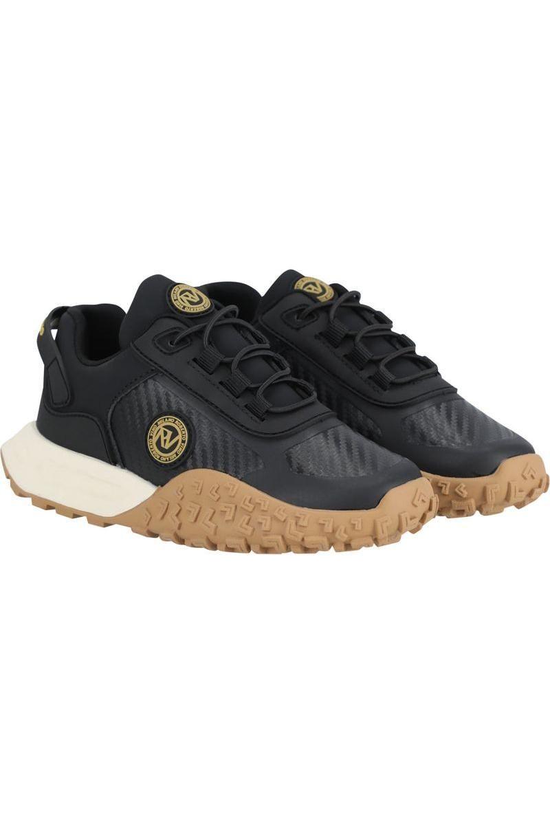נעלי ROBERTO VINO לוגו מותג עיגול בצד לילדים Black / 21