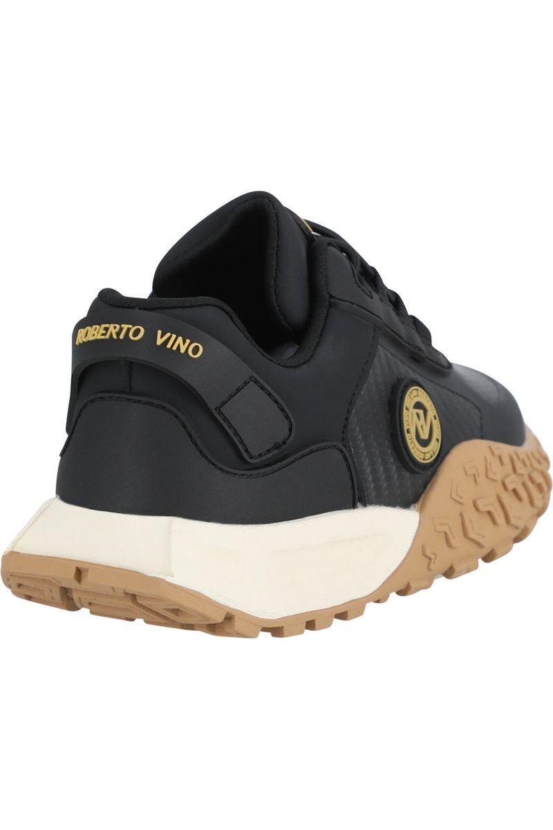 נעלי ROBERTO VINO לוגו מותג עיגול בצד לילדים Black / 21