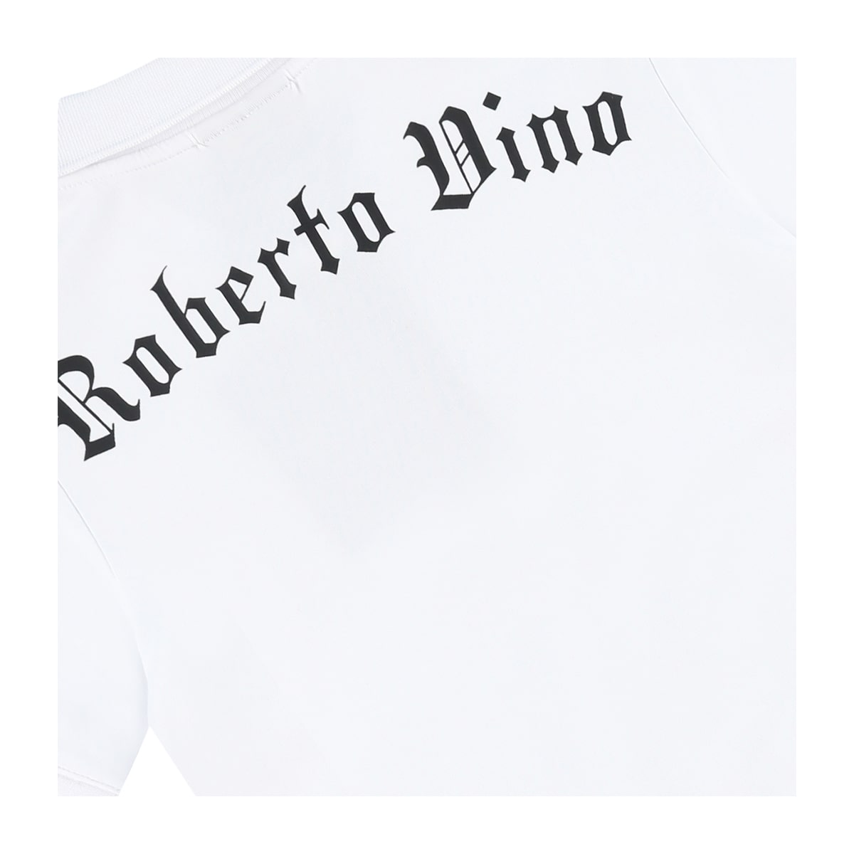 חולצת צווארון ROBERTO VINO הדפס לוגו אחורי לילדים