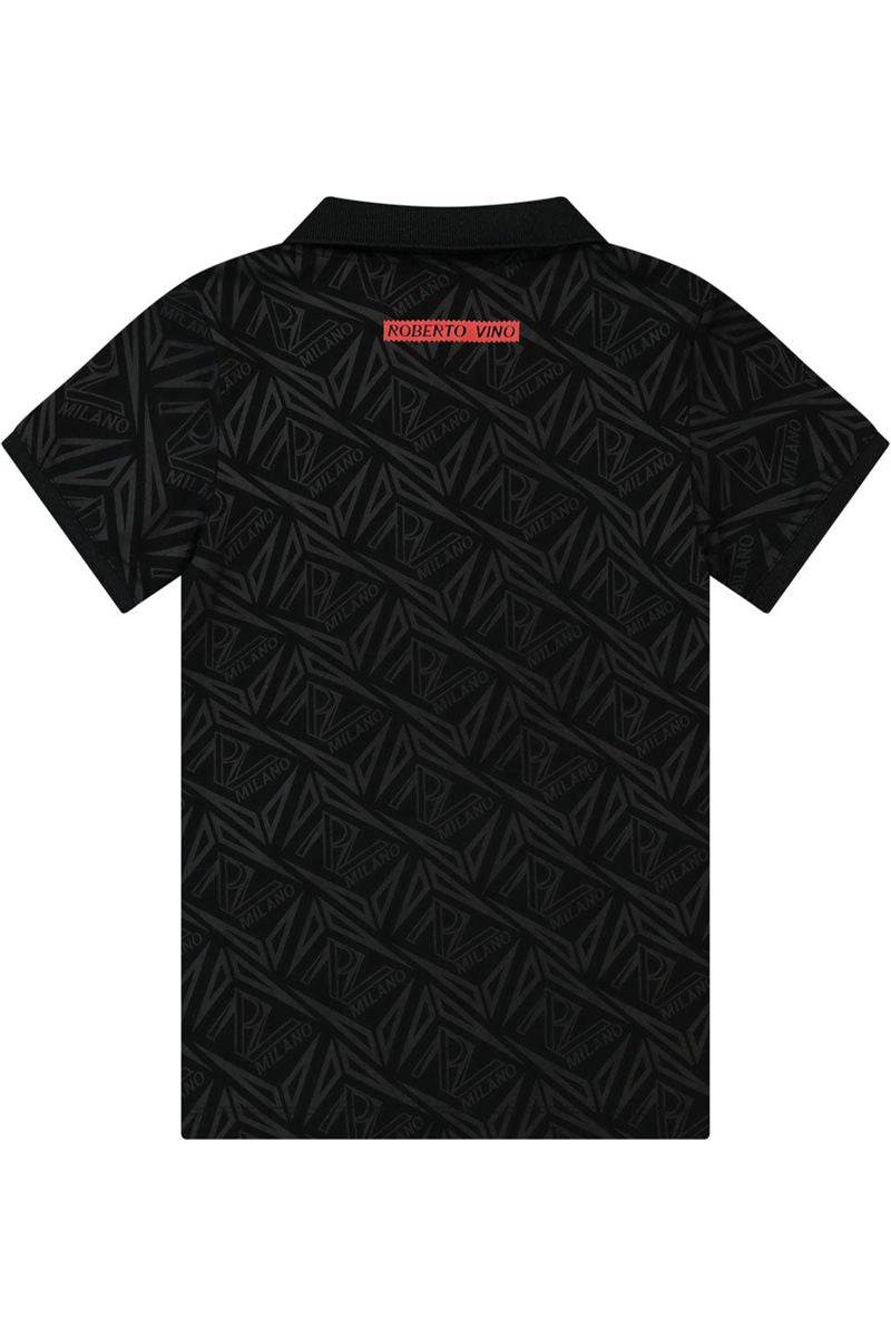 חולצת צווארון ROBERTO VINO אייקון ילד בצד לילדים