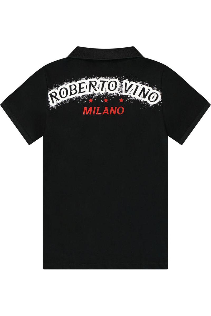 חולצת צווארון ROBERTO VINO לוגו אחורי לילדים