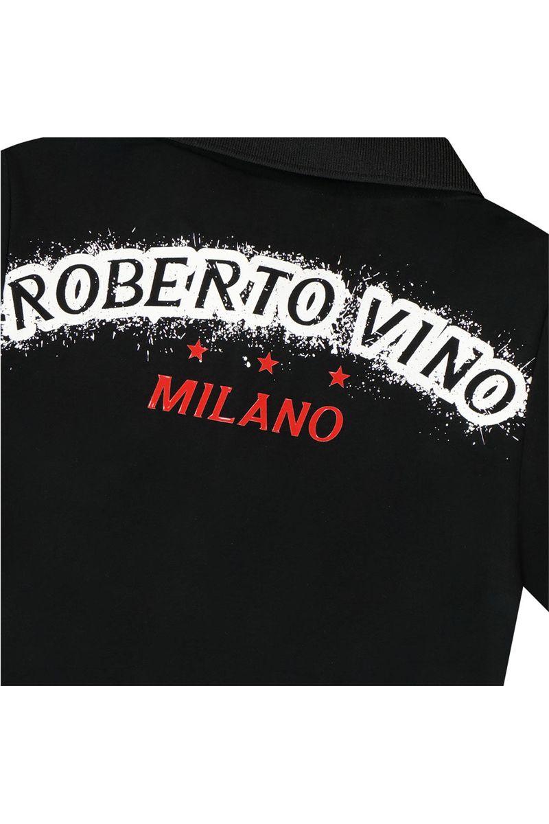 חולצת צווארון ROBERTO VINO לוגו אחורי לילדים
