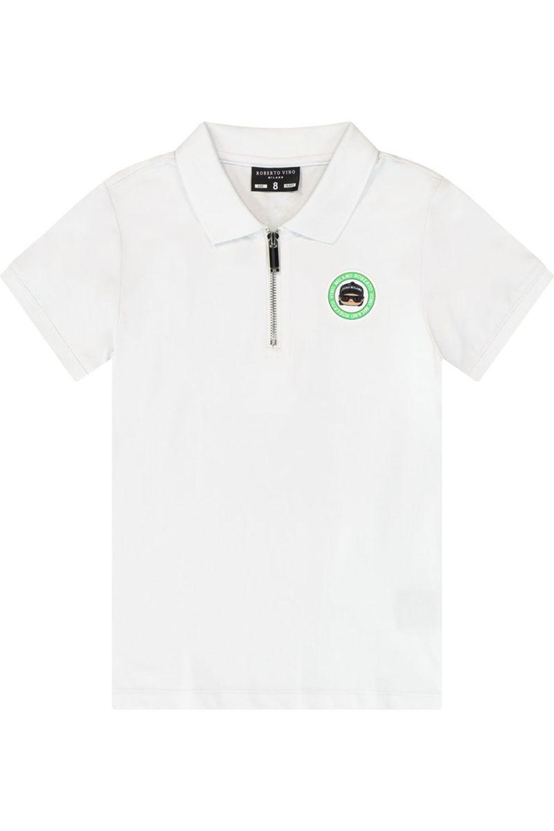חולצת צווארון ROBERTO VINO לוגו עגול לילדים
