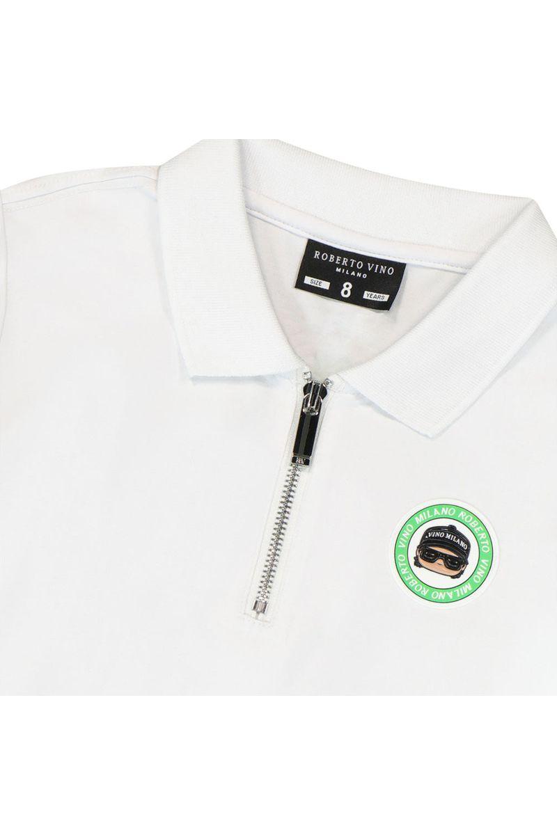 חולצת צווארון ROBERTO VINO לוגו עגול לילדים