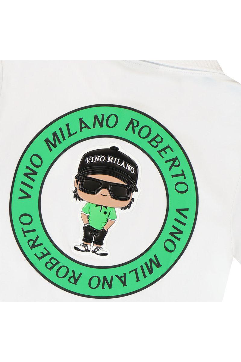 חולצת צווארון ROBERTO VINO לוגו עגול לילדים