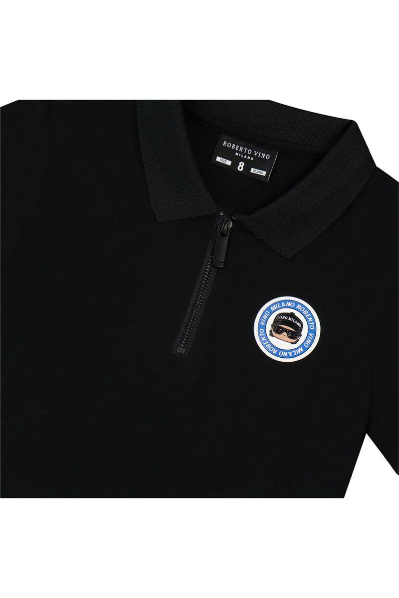 חולצת צווארון ROBERTO VINO לוגו עגול לילדים