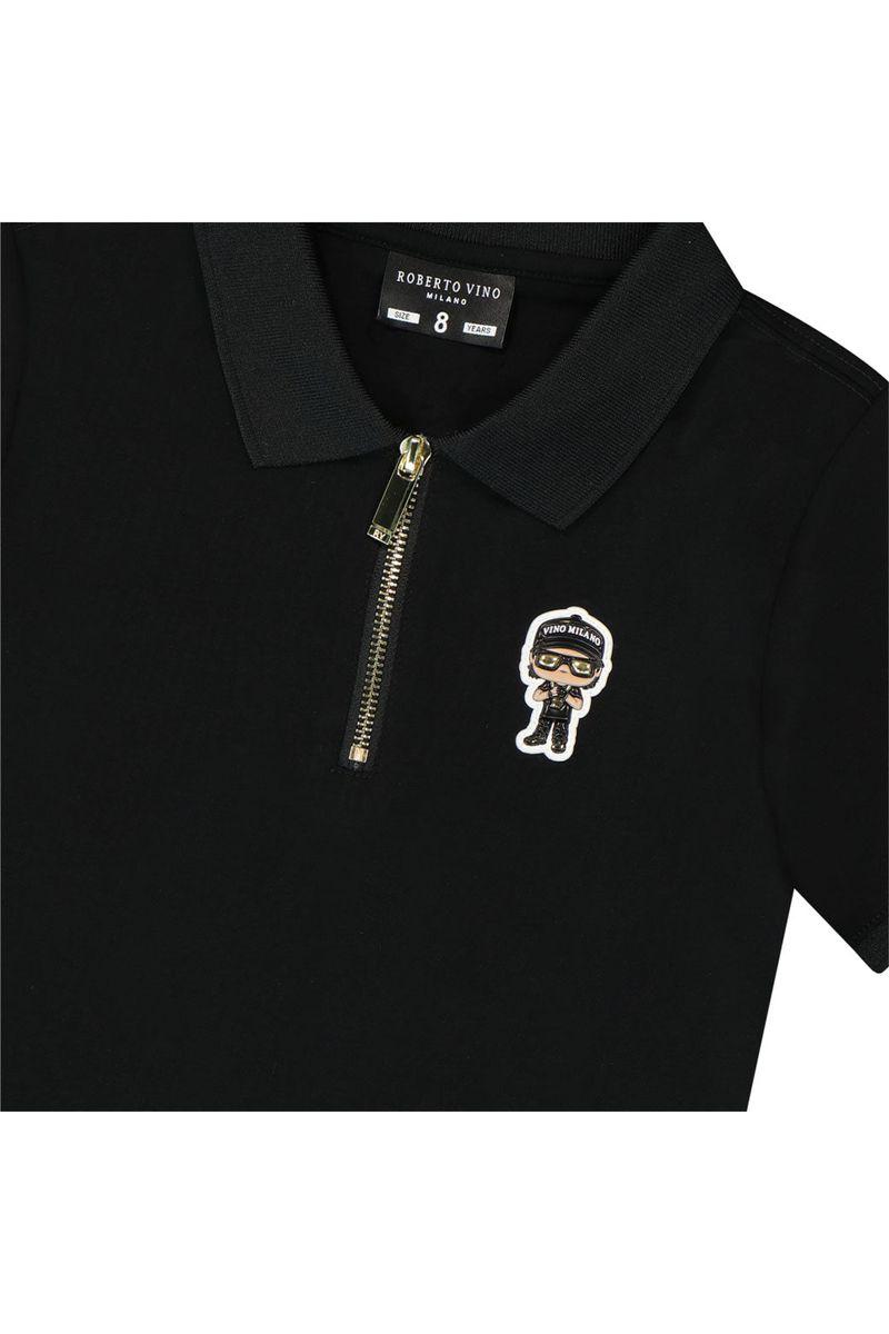 חולצת צווארון ROBERTO VINO מפתח רוכסן לילדים