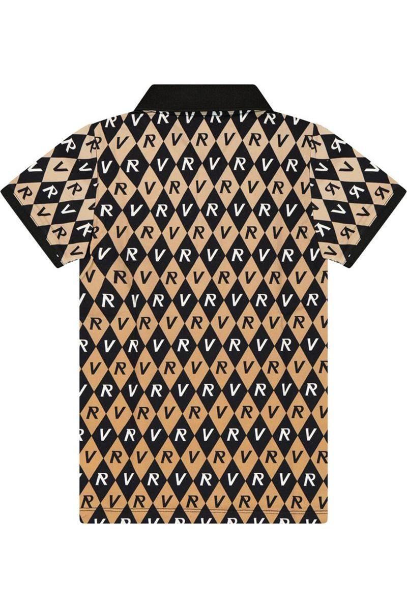 חולצת צווארון ROBERTO VINO בעיצוב דמוי יהלומים לילדים