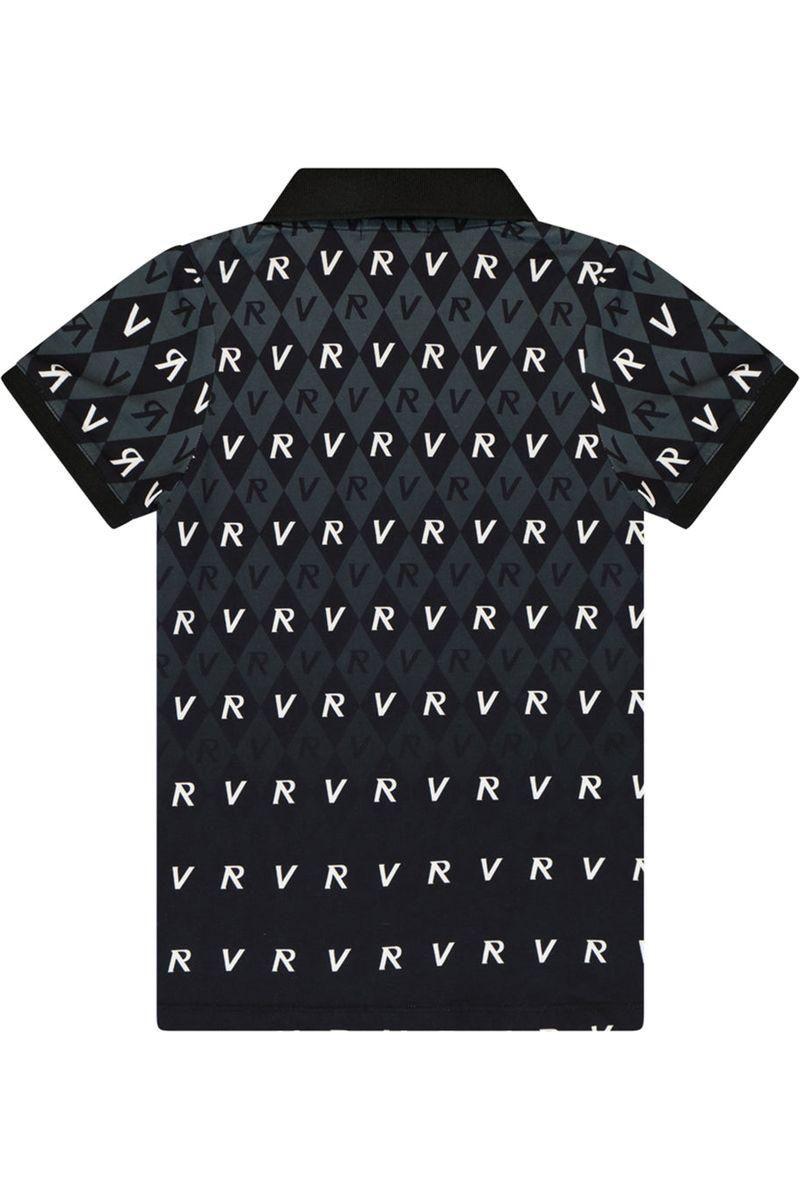 חולצת צווארון ROBERTO VINO בעיצוב דמוי יהלומים לילדים