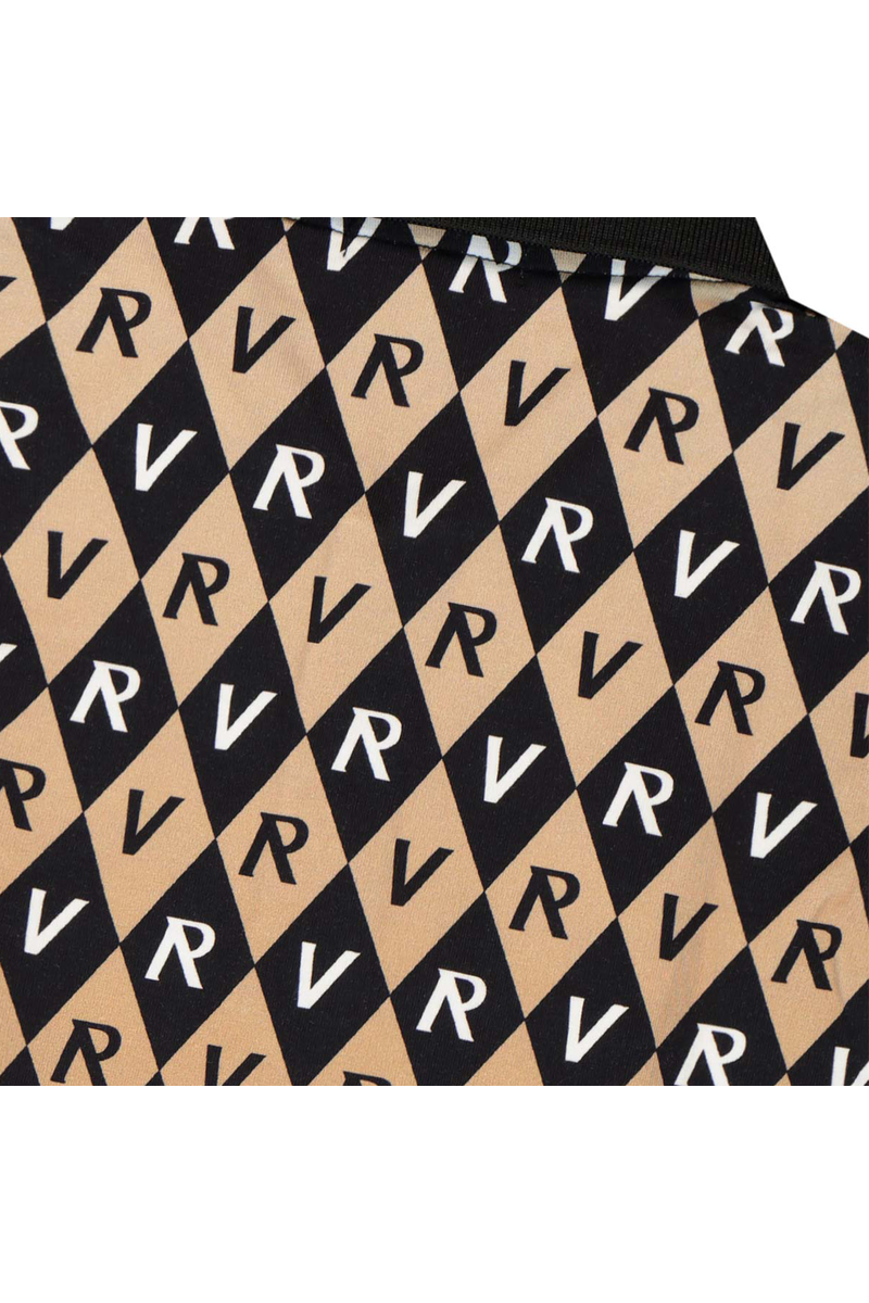 חולצת צווארון ROBERTO VINO בעיצוב דמוי יהלומים לתינוקות Brown / 3-6M