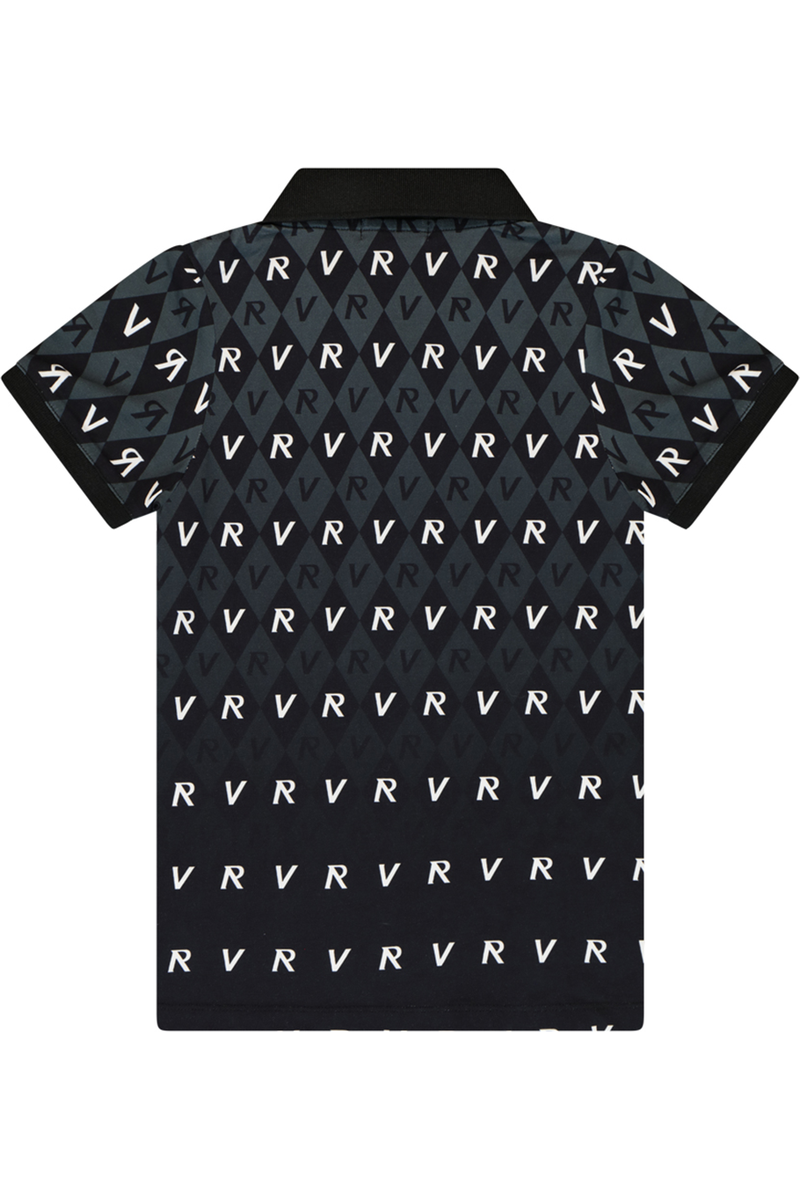 חולצת צווארון ROBERTO VINO בעיצוב דמוי יהלומים לתינוקות Black / 3-6M