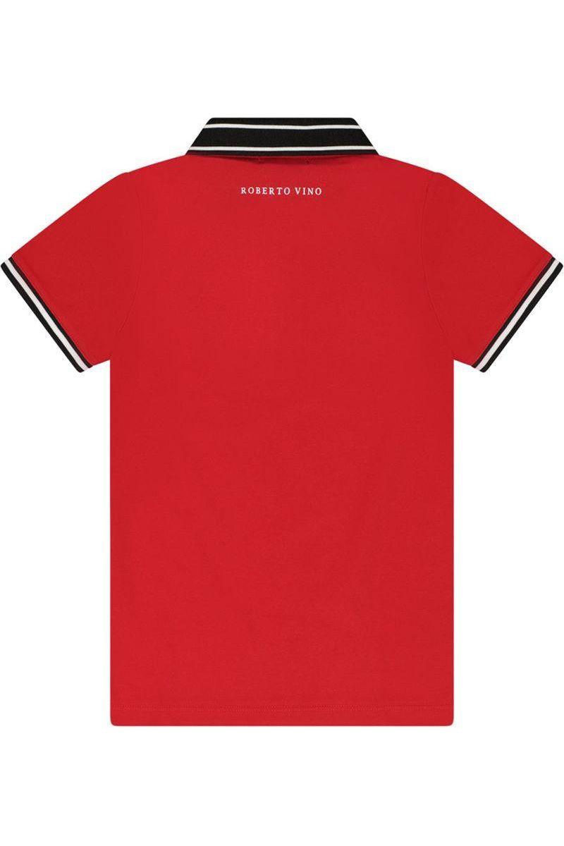 חולצת צווארון ROBERTO VINO אלגנטית  וצווארון מפוספס לילדים