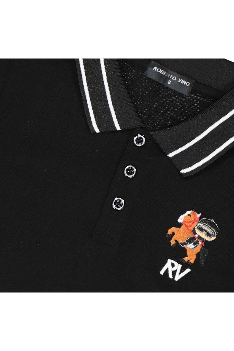 חולצת צווארון ROBERTO VINO אלגנטית  וצווארון מפוספס לילדים