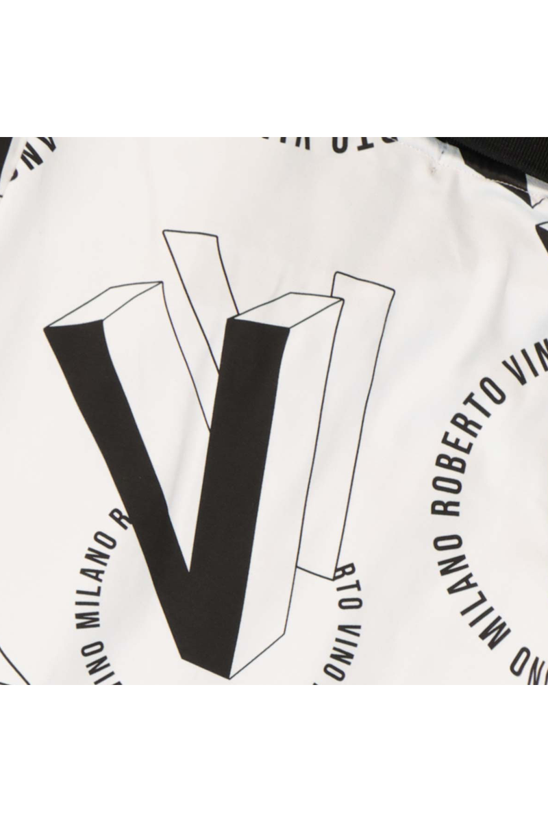 חולצת צווארון ROBERTO VINO SIGNATURE בעיצוב גרפי לתינוקות