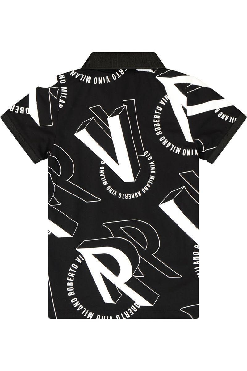 חולצת צווארון ROBERTO VINO SIGNATURE בעיצוב גרפי לילדים