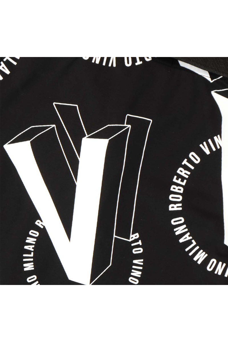 חולצת צווארון ROBERTO VINO SIGNATURE בעיצוב גרפי לתינוקות