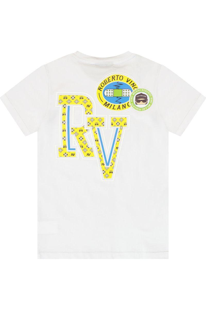 חולצת טי שרט ROBERTO VINO מעוטרת תליון לילדים