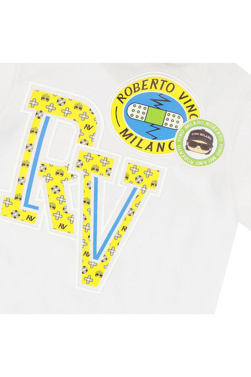 חולצת טי שרט ROBERTO VINO מעוטרת תליון לילדים