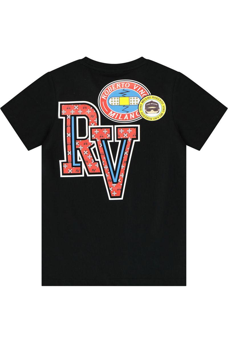 חולצת טי שרט ROBERTO VINO מעוטרת תליון לילדים