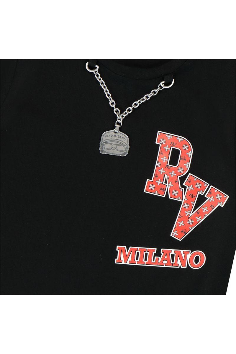 חולצת טי שרט ROBERTO VINO מעוטרת תליון לילדים