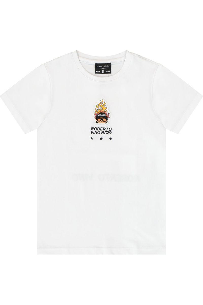 חולצת טי שרט ROBERTO VINO ילד על אופנוע לילדים