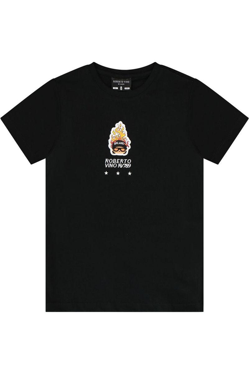 חולצת טי שרט ROBERTO VINO ילד על אופנוע לילדים