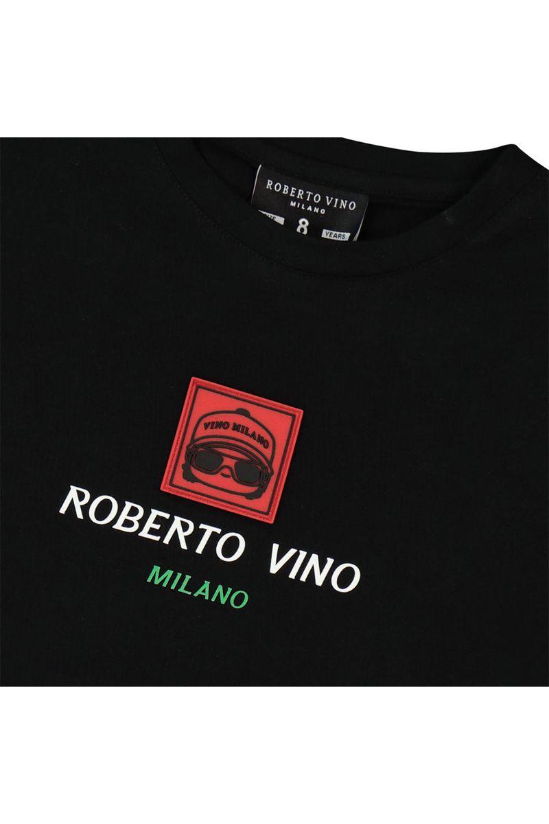 חולצת טי שרט ROBERTO VINO כיתוב אחורי לילדים