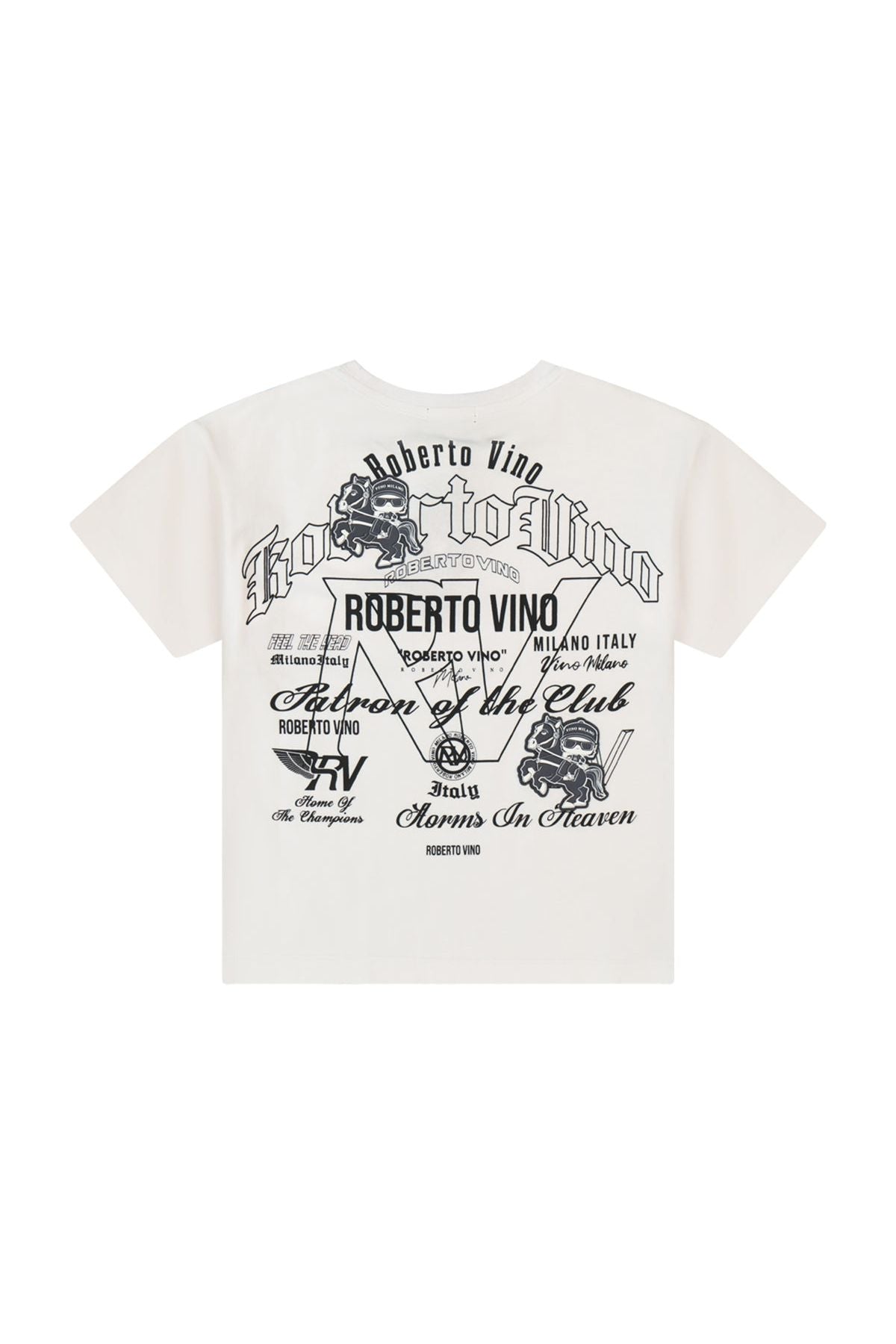 חולצת טישירט ROBERTO VINO SIGNATURE הדפס אחורי לילדים